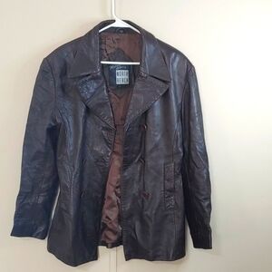 VTG Michael Hoban North Beach Women's Brown Leather Jacket Size 8
